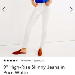 Madewell High Rise Skinny Jeans